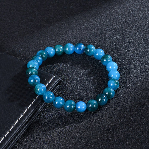 8mm Apatite Sun Stone Beaded Bracelet Handmade Agate Crystal Original Stone Bracelet