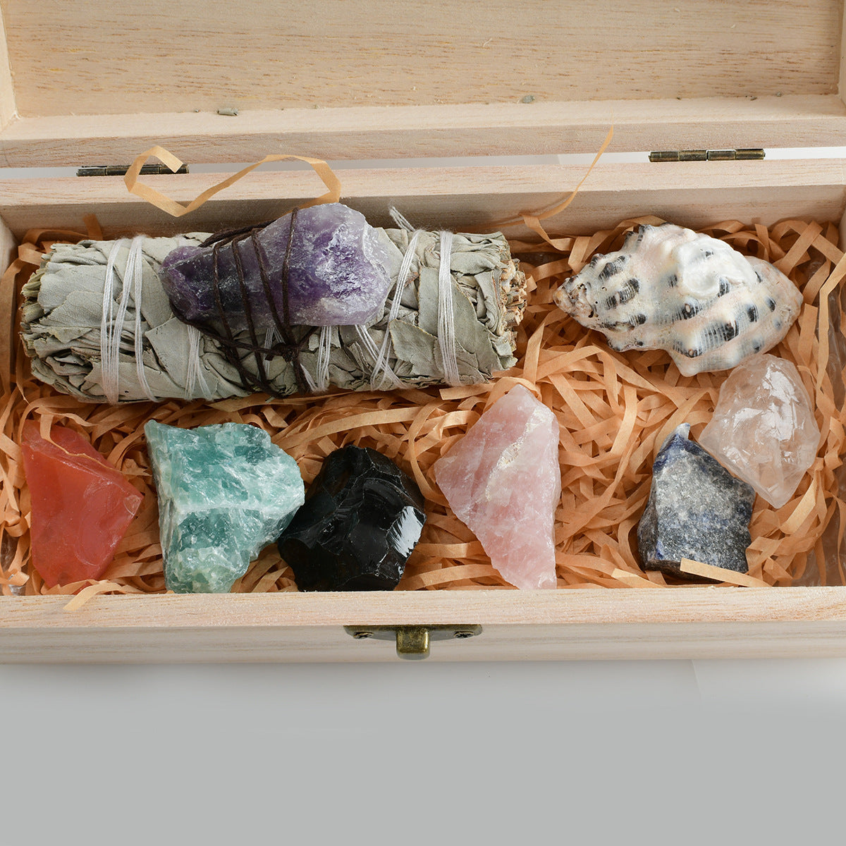 Natural Crystal White Sage Crystal Stone suit Ornaments Aromatherapy Home Office Ornaments