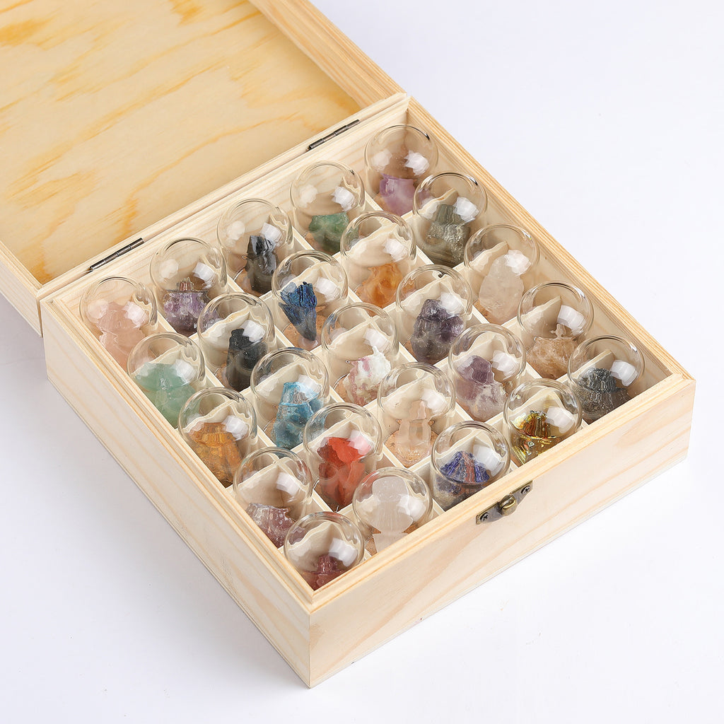 36-Piece Natural Mineral & Crystal Rock Collection