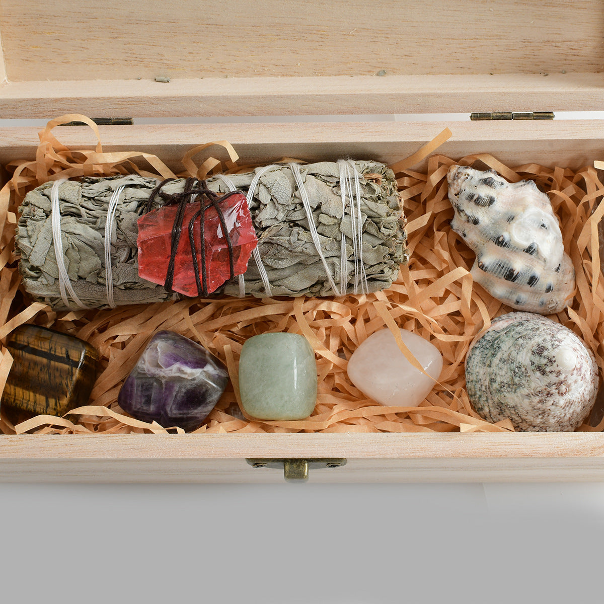 Natural Crystal White Sage Crystal Stone suit Ornaments Aromatherapy Home Office Ornaments