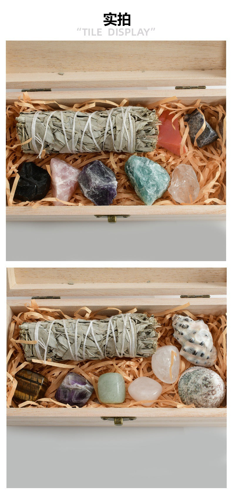 Natural Crystal White Sage Crystal Stone suit Ornaments Aromatherapy Home Office Ornaments