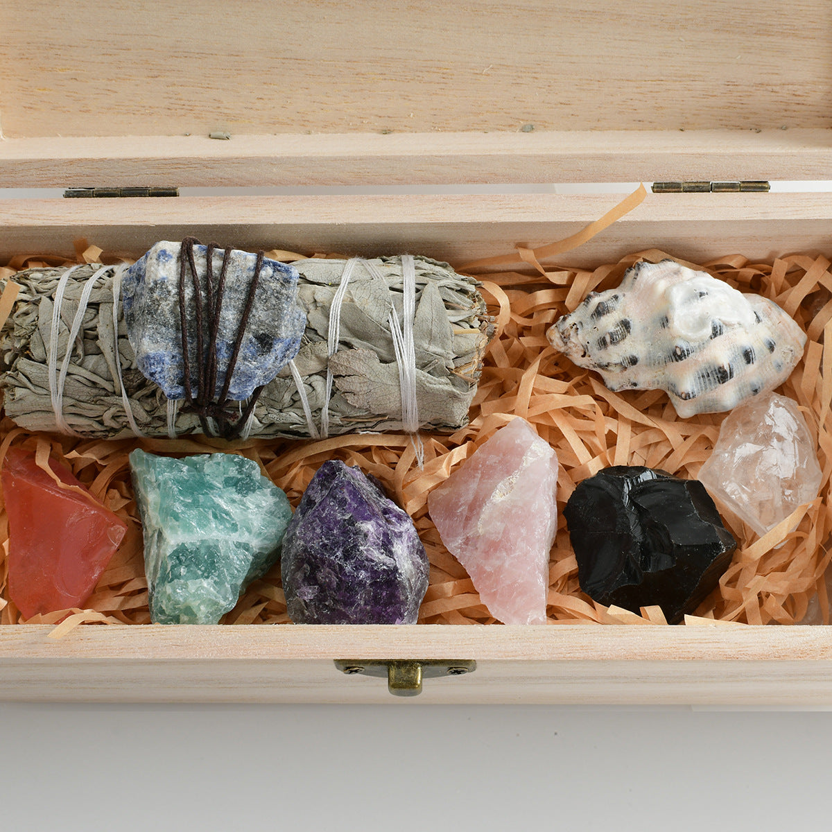 Natural Crystal White Sage Crystal Stone suit Ornaments Aromatherapy Home Office Ornaments