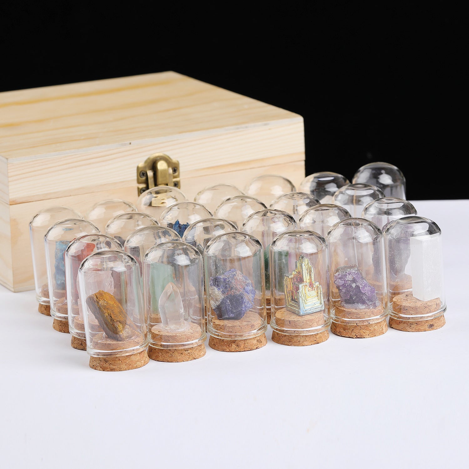 36-Piece Natural Mineral & Crystal Rock Collection