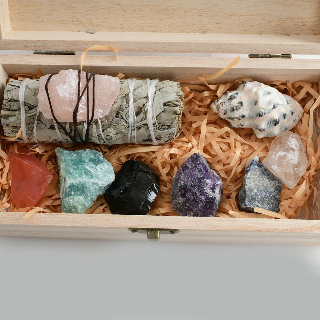 Natural Crystal White Sage Crystal Stone suit Ornaments Aromatherapy Home Office Ornaments