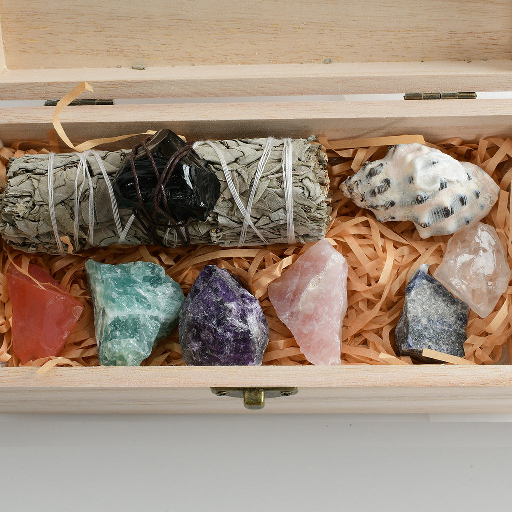 Natural Crystal White Sage Crystal Stone suit Ornaments Aromatherapy Home Office Ornaments