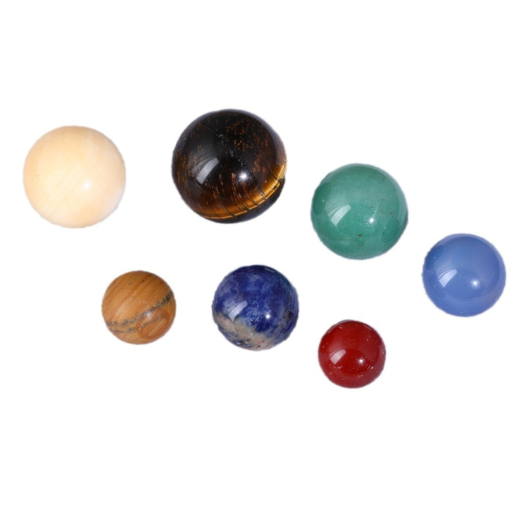 Natural Stone Crystal Planet Solar System Nine Planets suit Crystal Ore Specimen Energy Stone Wholesale Collection Gift