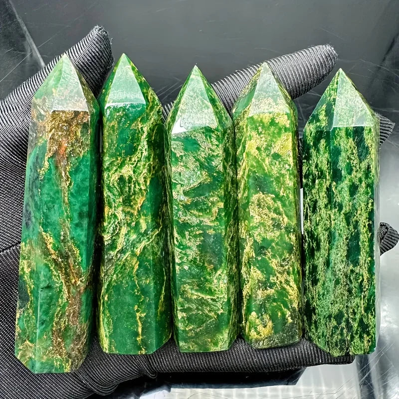 1pc Single-Pointed Emerald Tower, a Stylish Decoration for Your Home, a Shiny Crystal Centerpiece, Perfect for Tabletop Decor
