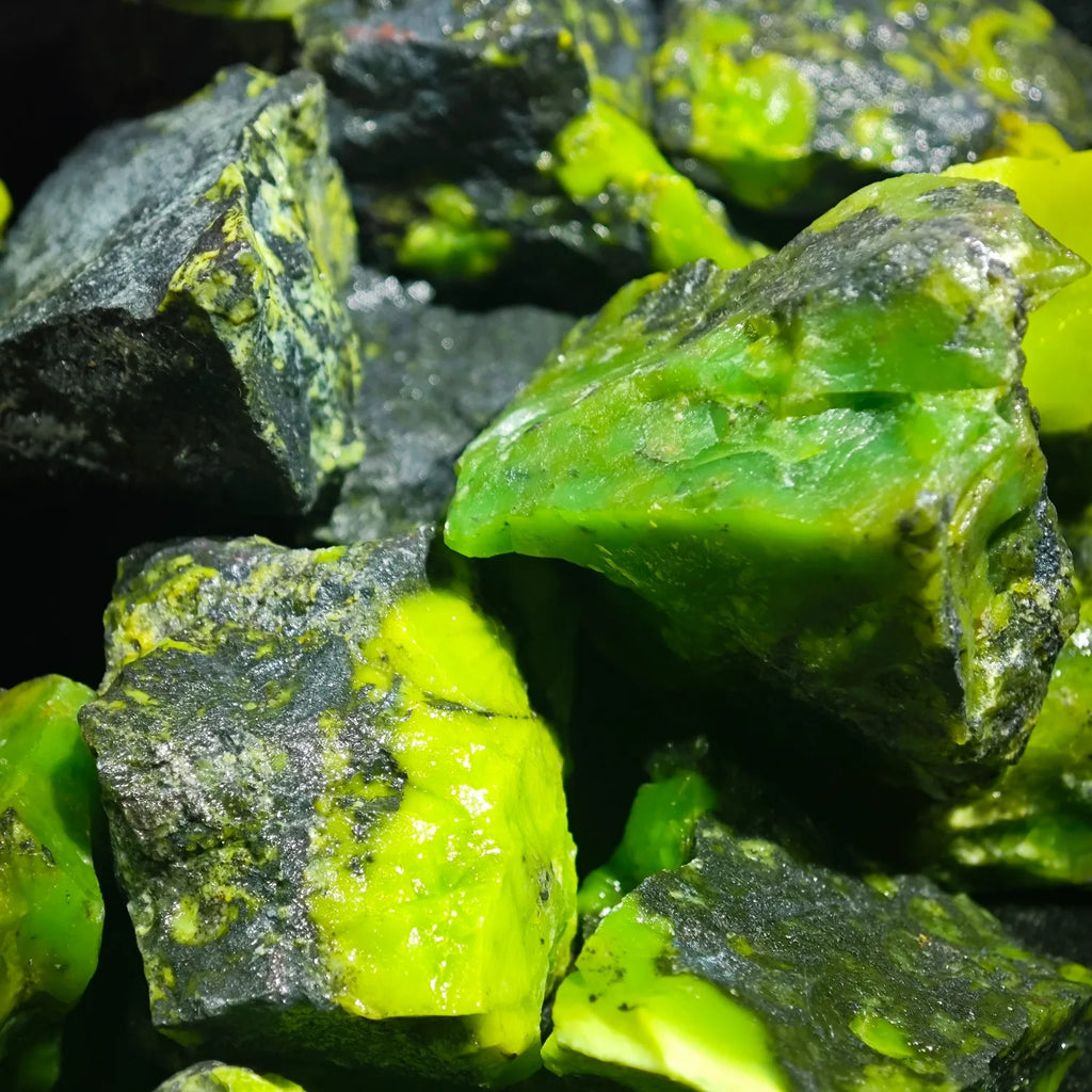 Natural Raw Green Opal Rough Stones Unpolished Gemstone Mineral Specimen Bulk Loose Rocks Home Decor Collectible Craft Gift