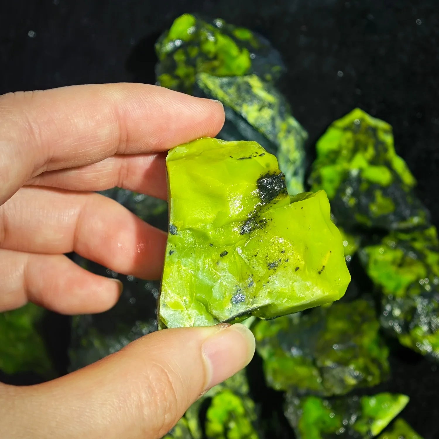 Natural Raw Green Opal Rough Stones Unpolished Gemstone Mineral Specimen Bulk Loose Rocks Home Decor Collectible Craft Gift